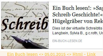 Ein Buch lesen <> 05.01.2015 <> Html - Link